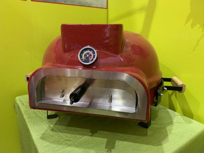 Black Color Kamado Pizza Oven 21 Inch With 2 Handle For Home And Restaurant