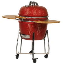 Ceramic 24 Inch Kamado Grill Premium Performance For Chef Grade Cooking
