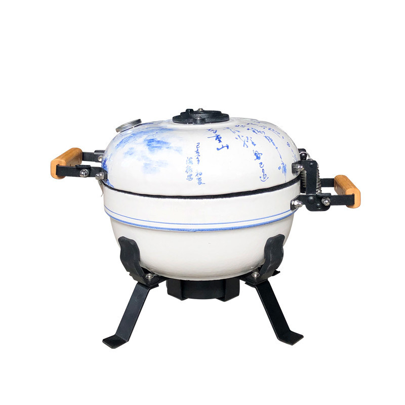 Small Kamado Egg Charcoal Grill Easily Assembled For 35 people