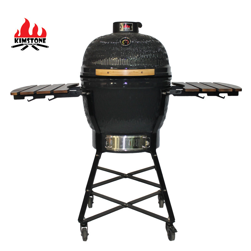 Large 21 Inch Charcoal Multi Level Grill Kamado Style Easily Assembled