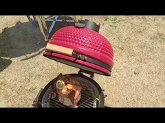 Special Hinge Urban Charcoal Kamado Grill 22 Inch White Glaze Compleet 57*65cm