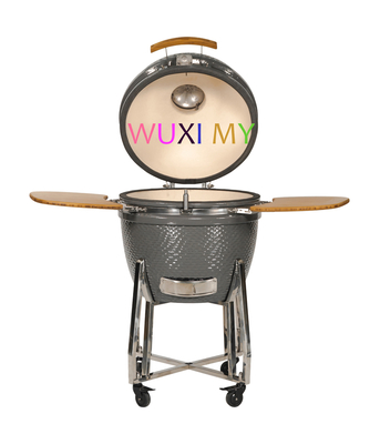 Adjustable Charcoal BBQ Grill 24Inch With Manual Ignition & Stainless Steel Cooking Grates