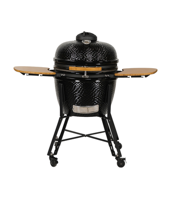 Manual Charcoal Kamado Barbecue Grill 24 Inch Stainless Steel