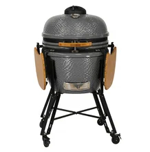 Charcoal 24 Inch Kamado Grill For Professional Cooking 150 Lbs Manual