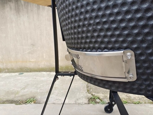 Classic 22 Inch Kamado Grills BBQ Bubble Black Glaze Surface