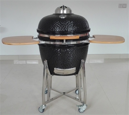 Adjustable Ventilation System Charcoal Kamado Grill Ceramic With Grill Cover