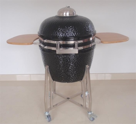 Adjustable Ventilation System Charcoal Kamado Grill Ceramic With Grill Cover