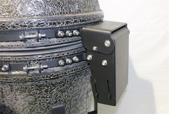 Black 54.6cm 21.5 Inch Ceramic Charcoal BBQ Cast Iron Grate
