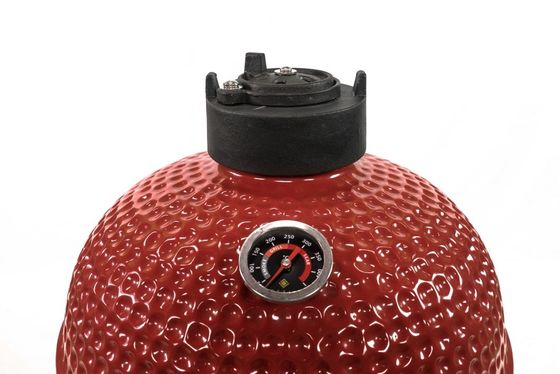 Handwork Ceramic Red Charcoal 15 Inch Kamado Grill