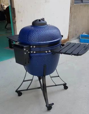 Heat Resistant Garden Blue SGS 24 Inch Kamado Grill