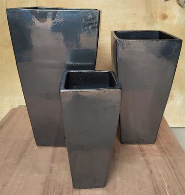 GW7505 24cmx24cmx52cm Garden Ceramic Outdoor Pot