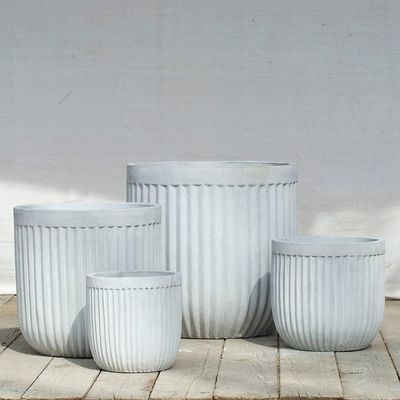 Water Resistant Light Grey 21cmx222cm Fiber Clay Pots