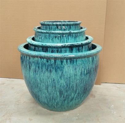 Round Ceramic Plant Pots Outdoor