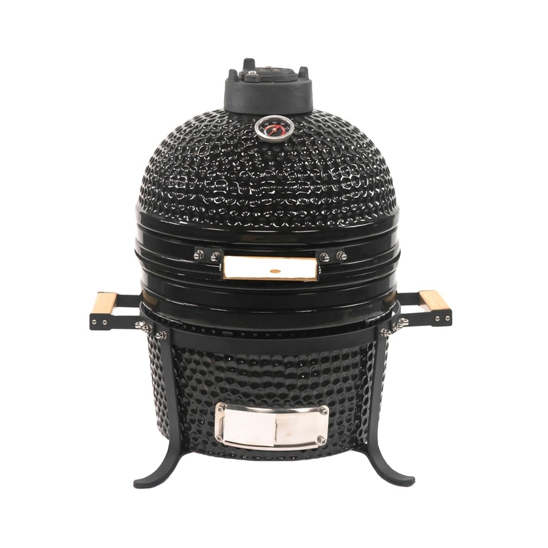 24 Inch Ceramic Barbecue Wheels Grill 200-700°F-Temperature-Range