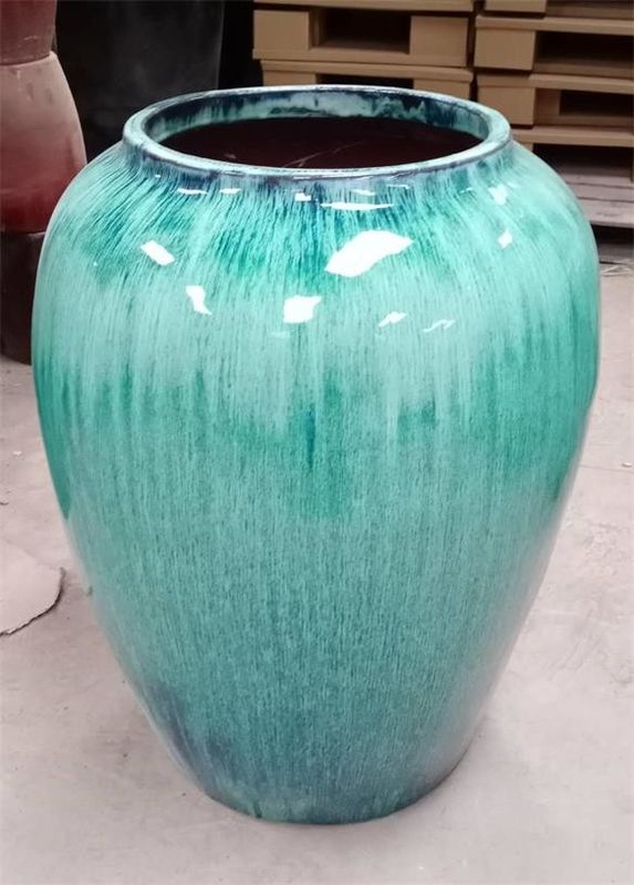 50x64cm Glazed Large Outdoor Ceramic Pots For Plants